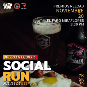 Beer Run Night presented by Reload en La Tapadita
