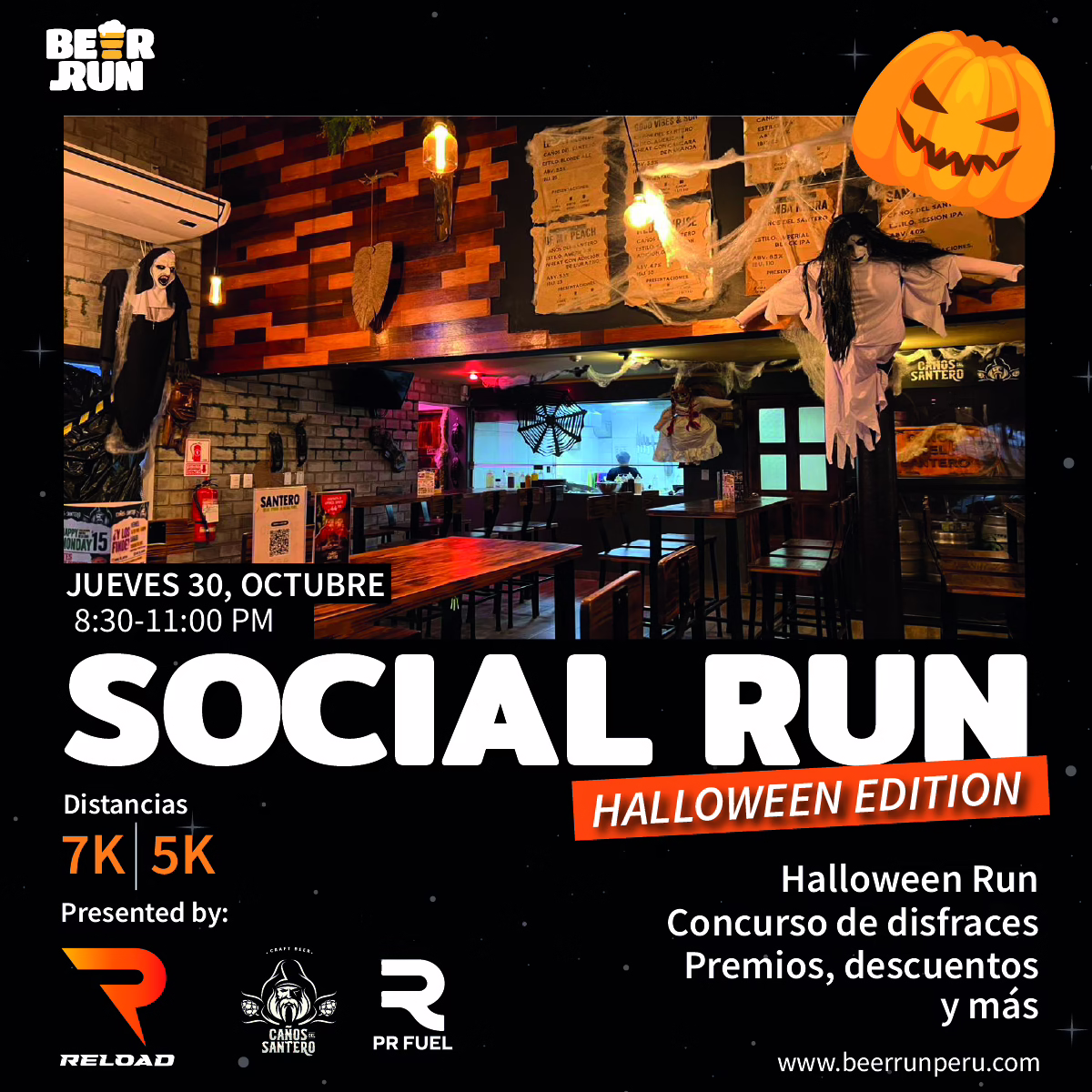Beer Run Halloween Edition presented by Reload en Caños del Santero