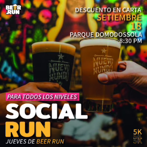 Salida Semanal: Jueves 18 de Setiembre host Nuevo Mundo