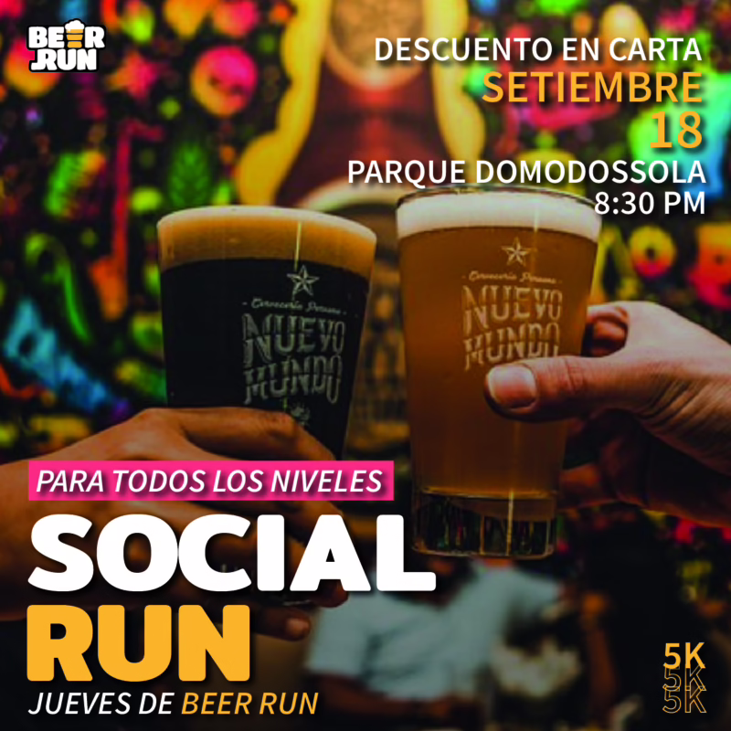 Salida Semanal: Jueves 18 de Setiembre host Nuevo Mundo