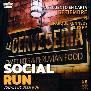 Salida Semanal: Jueves 04 de setiembre host La Cervecería