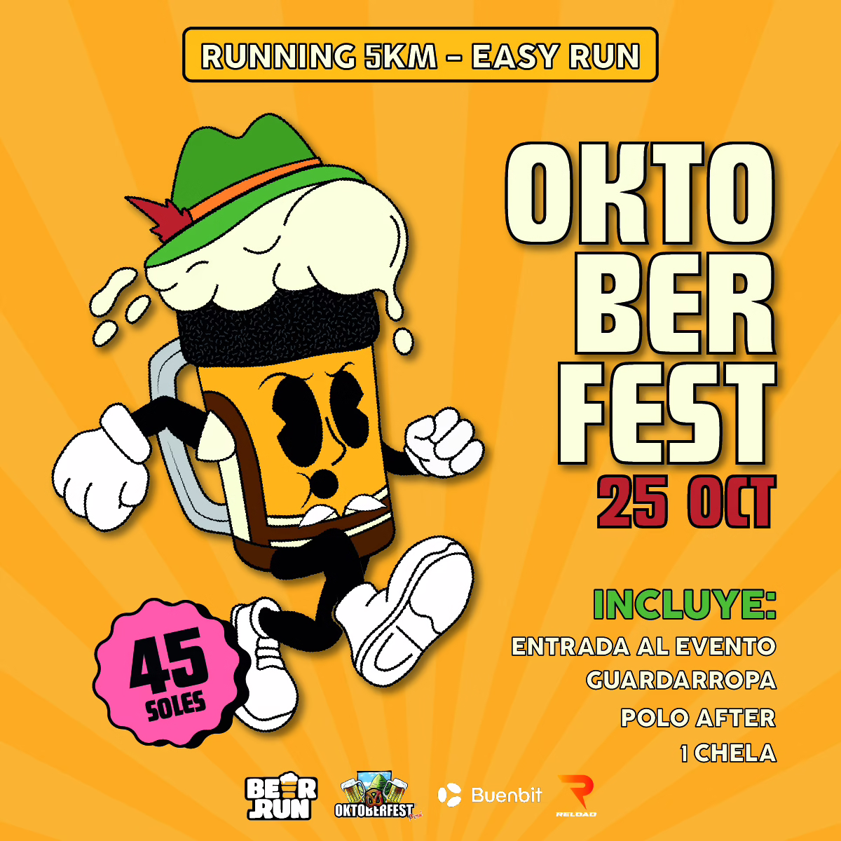 Oktoberfest Run: Corre y brinda junto a Beer Run