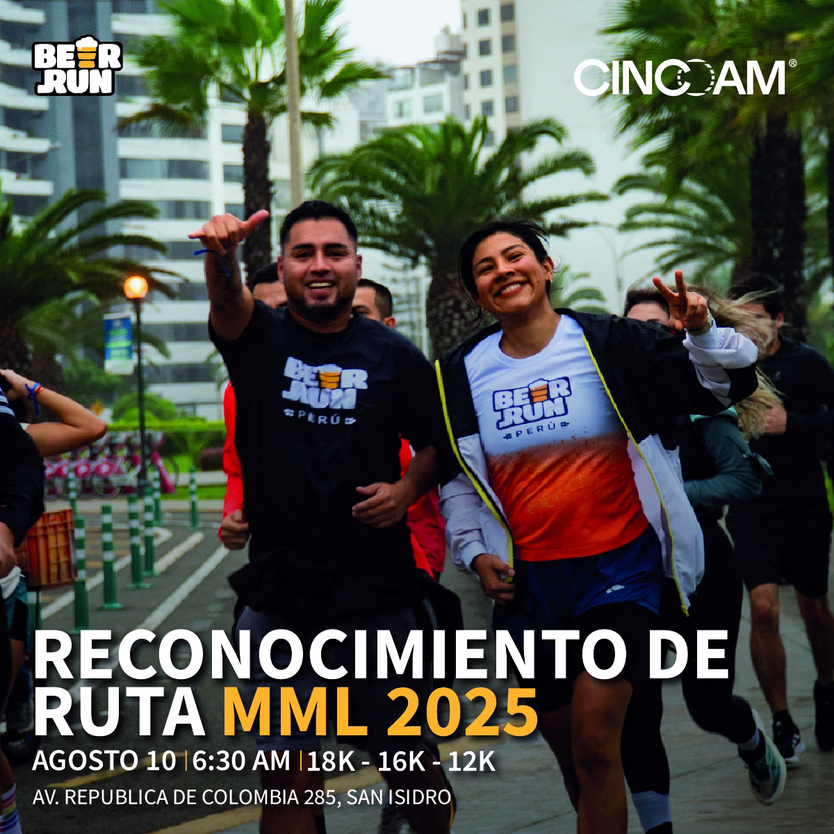 Reconocimiento de Ruta MML 2025 host Cinco Am