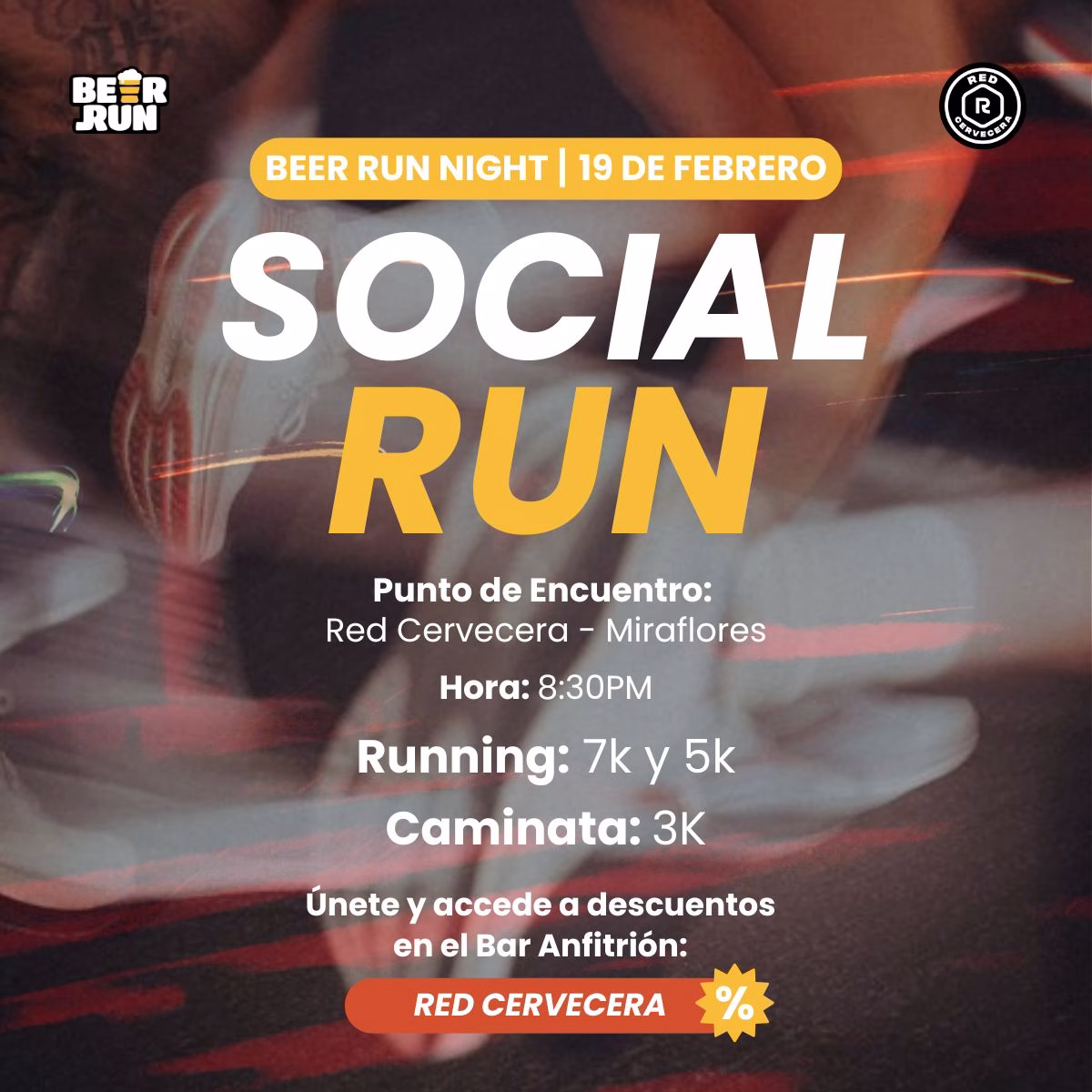 Beer Run Night host Red Cervecera