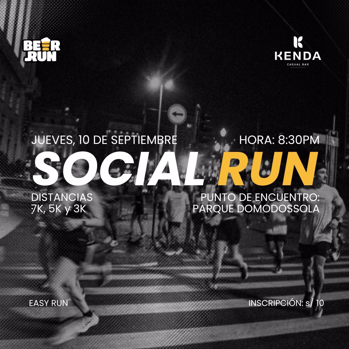 Jueves de Beer Run host Kenda Casual Bar