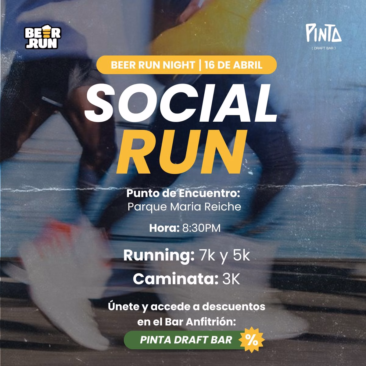 Beer Run Night host Pinta Draft Bar