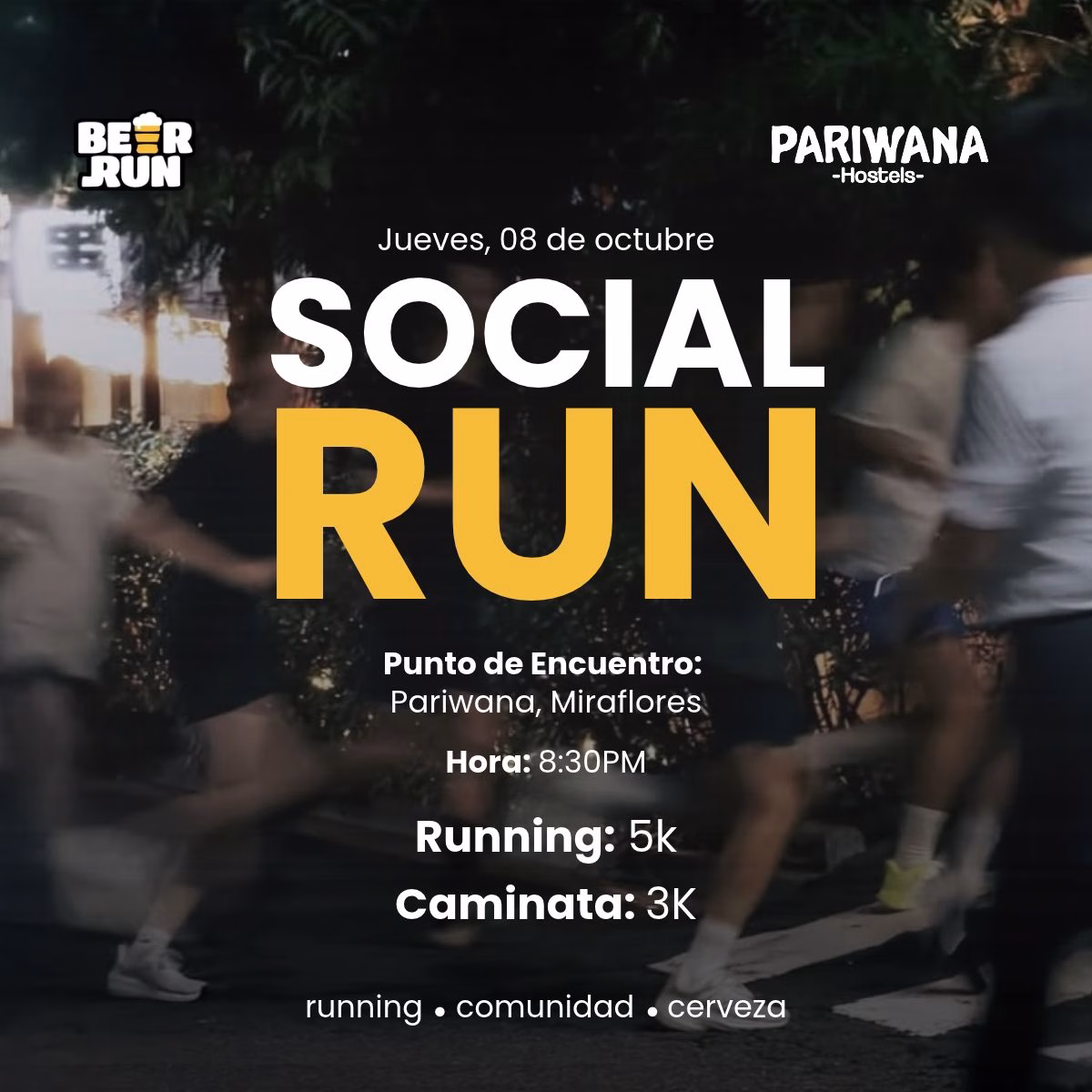 Jueves de Beer Run host Pariwana Hostels