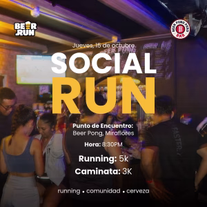 Jueves de Beer Run host Beer Pong